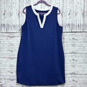 Southern Tide UPF 50+ Eyelet V-Neck Dress